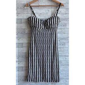 Sunsets Swimsuit Dress Black & White women's large